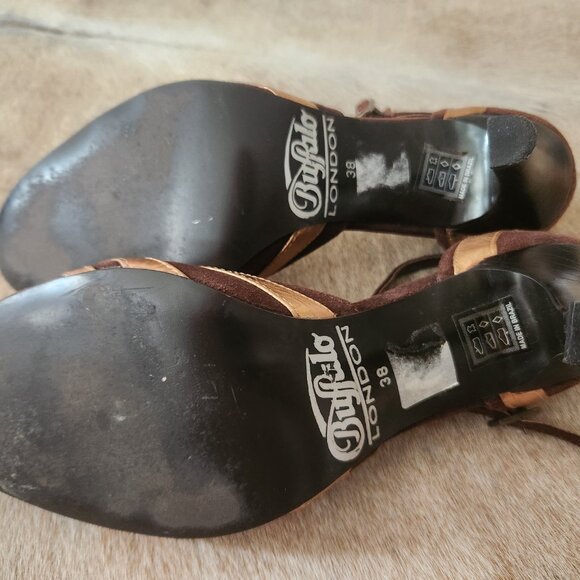 Glamorous brown & bronze suede pumps from London - Picture 5 of 5